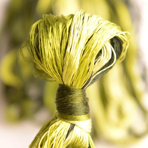 100% Mulberry Silk Embroidery Thread 10 Colors 22m Each (44) - color: 44