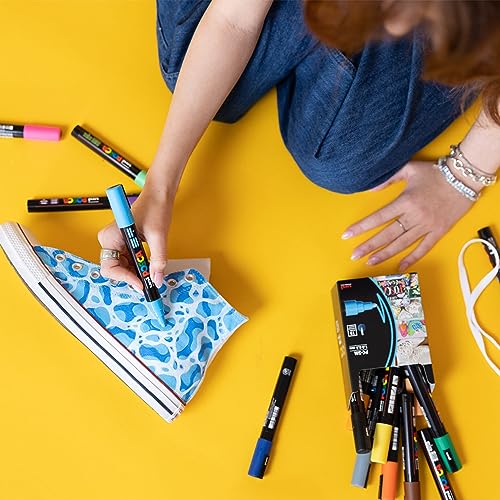 POSCA® PC-5M Paint Marker, Medium Reversible Tip (1.8-2.5mm), Sky Blue
