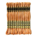 Magical Color Variegated Cross Stitch Thread Color Variations Embroidery Floss Pack, 8.7-Yard, Gold Coast, Pack of 12 Skeins