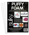 Sulky of America 3mm Puffy Foam, 6" by 9", White