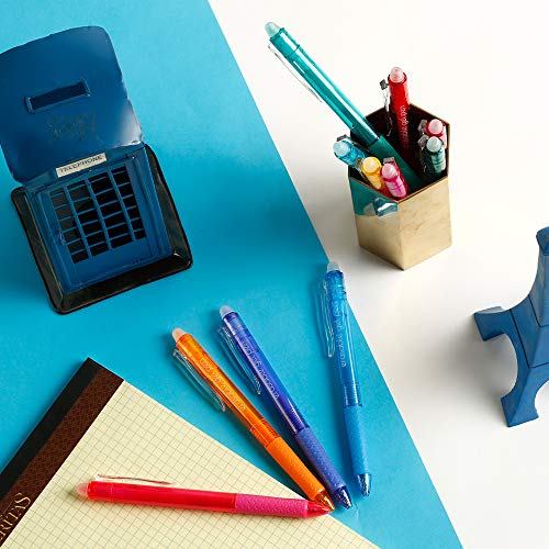 Vanstek 22 Colors Retractable Erasable Gel Pens Clicker, Fine Point(0.7), Make Mistakes Disappear, Premium Comfort Grip for Drawing Writing Planner and Crossword Puzzles - color: 22 Colors