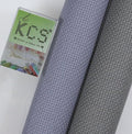 KCS 2 pc of 15" x 18"(38cmx45cm) Counted Cross Stitch Cotton Aida Cloth Needlework Fabric Box (Light Steel Grey+Medium Grey,14CT) - color: Light Steel Grey+medium Grey, size: 14CT