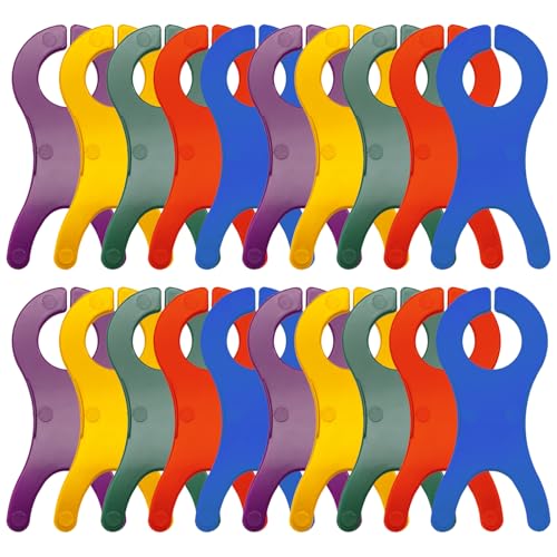 Jersvimc 40pcs Yarn Bobbins, for Crochet Large Bobbins Spool Tool - size: 5 Color - 40Pcs