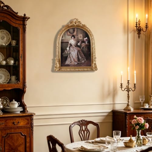 Vintage Picture Frames 8x10 Ornate Bronze Antique Picture Frames for Wall and Tabletop Vintage Photo Frame Victorian Home Decor Gallery Wall Decor in Arch Shape - color: Bronze, size: 8x10