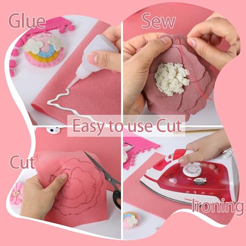HaoFeiJH 6Pcs Felt Sheets 8"x20" (Primary Colors 12pcs) - color: Primary Colors 12pcs