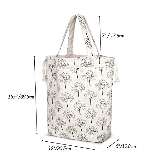 Teamoy Knitting Bag Tote, Yarn Storage Crochet Bag Organizer, Tree - color: Tree