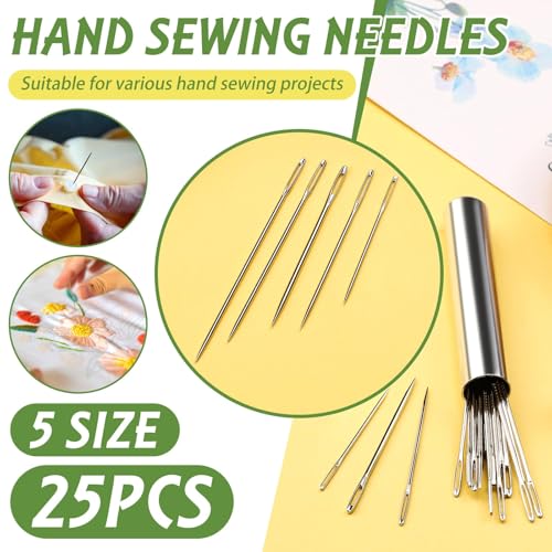 FTEVEN 30PCS Embroidery Needles 5 Size Embroidery Needles for Hand Sewing - size: multicolor 1.65-2.5in
