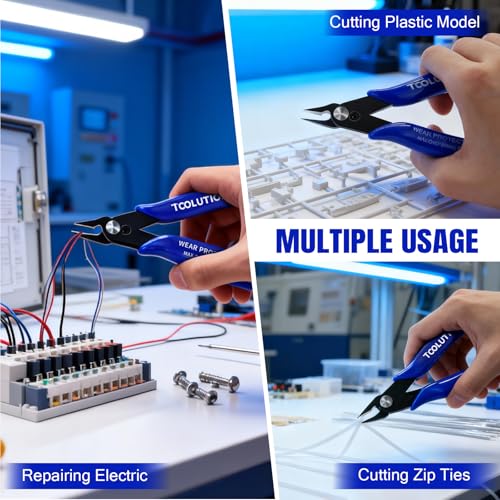 Small Wire Cutters Micro Flush Cutter Snips Zip Tie Cutter - size: 1 Pack