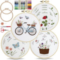 Embroidery Kit - Cross Stitch Kits for Adults and Begginers - Needlepoint Kits for Adults with Yarn and Threads Bundle by Two Hearts by Numbers