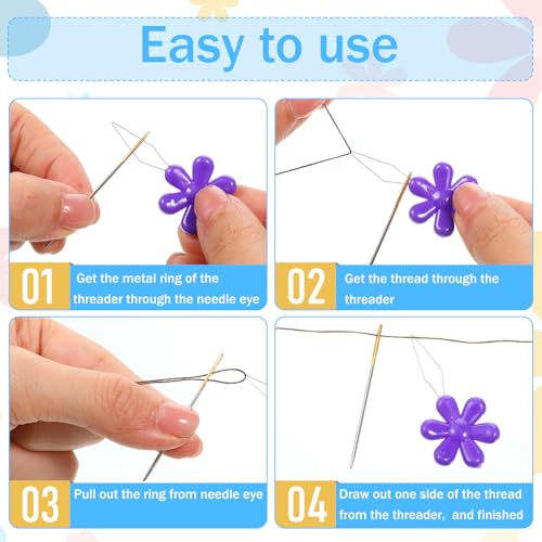 11 Pcs Needle Threaders, Simple Needle Threader Tool for Hand Sewing