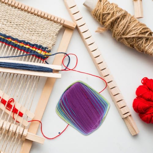 HEALLILY Gradient Rainbow Cotton Yarn 1 Roll 133M Soft Color-Changing Crochet Thread for DIY Knitting Projects Including Scarves Hats Shawls Sweaters Blankets Handcraft Supplies
