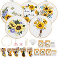 wtisan 5 Pack Embroidery kit for Beginners Adults DIY Starter Kit - color: KIT 03