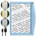 MagniPros 5X Rechargeable LED Page Magnifier with 3 Color Light Modes-Blue - color: Blue