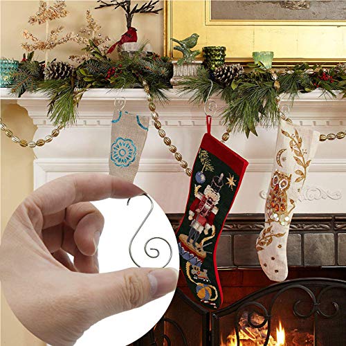 120PCS Christmas Ornament Hooks Christmas Tree Ornament Hanger - color: Silver