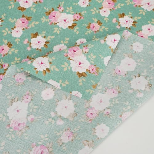 8pcs Fat Quarters 100% Cotton Fabric Bundles Floral Precut Fabric Squares 18”x22” for DIY Quilting Sewing Patchwork Crafts