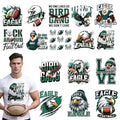 16 Pcs Football DTF Transfers Ready to Press - style: Football Mascot