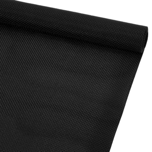 BENECREAT 14CT Plastic Cross Stitch Fabric, 39.3x11.8 Inch Black Cross Stitch Vinyl Aida Cloth for Craft Embroidery, Handmade Needlework, DIY Handicrafts, 1mm Thick - color: Black