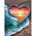niurenmaoyi Stamped Cross Stitch Kits for Beginners,Counted Embroidery Craft Kits for Adults,Needlepoint Kits for Adults,Sunset Beach Wall Art 11.8X15.8In - color: Cross Stitch Kits0111-01