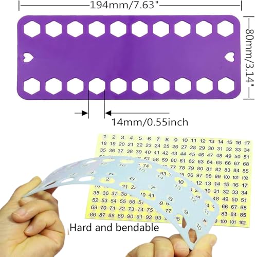 Hyamass 10Pcs Embroidery Floss Organizer Cards, Cross Stitch Thread Holder