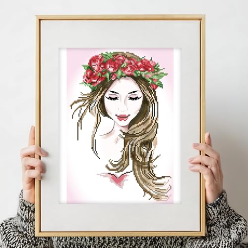 DIAMOND DOTZ Garland Beauty Diamond Painting Kit for Adults with Gems - size: 16 x 11 in