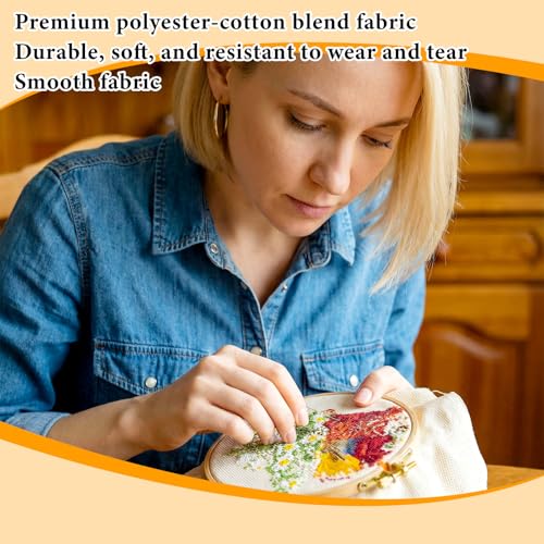 14 Mesh Needlepoint Canvas 20" x 20", 2 Pack Cross Stitch Aida Cloth - size: 20" x 20"