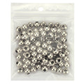 (R) Platinum Smooth Round Metal Beads 10 mm 100 Pcs - color: Platium 100 Pcs 10mm