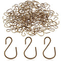 Sratte 120 Pcs Mini S Hook for Hanging 1 Inch Metal, Bronze Color - color: Bronze Color