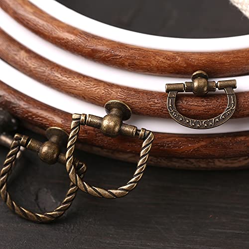 Oval Embroidery Hoop Wood Embroidery Hoops 7.5'' 9.2'' Embroidery Frame - style: Oval