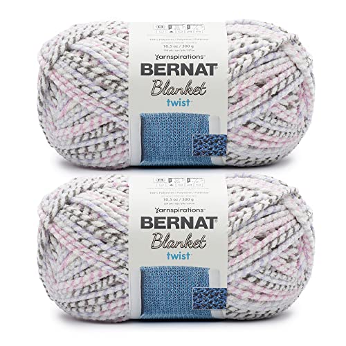 Bernat Blanket Twist Yarn for Crocheting & Knitting, Lilac Grove, 2-Pack - color: Lilac Grove, size: 2 Pack, style: BLANKET TWIST