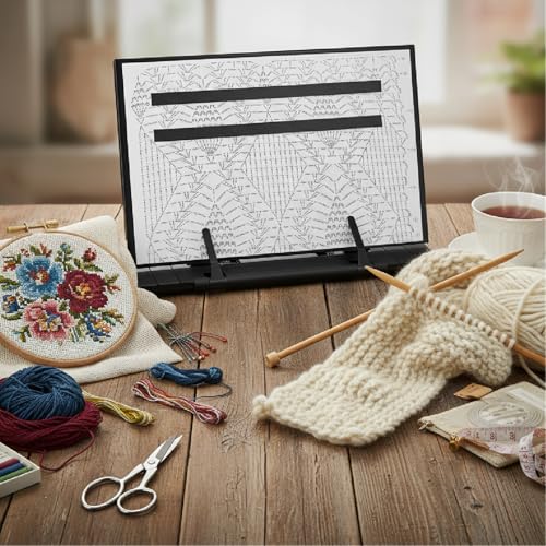 Flutesan Magnetic Pattern Holder Knitting Cross Stitch,11.22 x 7.28 Inches - size: 11.22 x 7.28 Inch