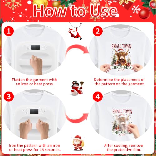 Christmas Iron on Transfers 20 Pcs - color: Christmas Bow