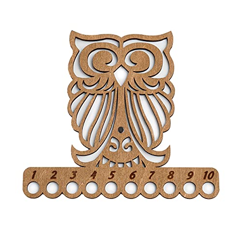 Thread Organizer Double Sided Wooden Mouline Holder Embroidery Storage Cross Stitch Accessories Sewing Floss Thread Keeper (FLZ-008) - color: FLZ-008