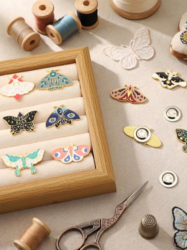 Wavyknot 10 Pcs Butterfly Needle Minder Magnetic Needle Keeper - style: Butterfly