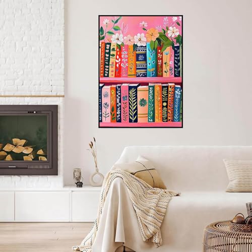 Dugsmgd Book Diamond Art Kits for Adults, Diamond Painting 12 X 16 Inch - color: Book