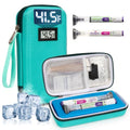 YOUSHARES Custom-Fit Travel Case for 2 Zepbound/Mounjaro with Temp Display - color: 01 Green-custom Ice Brick