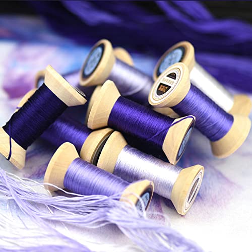 Natural 100% Mulberry Handmade Embroidery Silk Thread Silk Floss (96) - color: 96