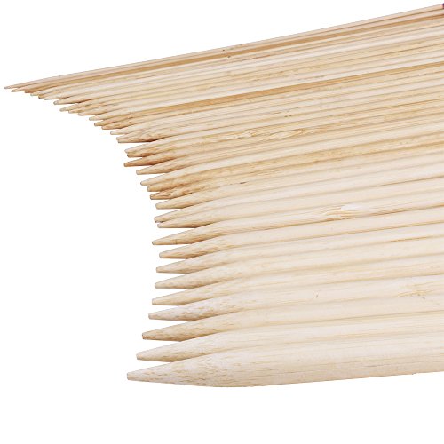 Exquiss Bamboo Knitting Needles Set, 18 Pairs Circular(31.5”) Wooden Knitting Needles with Colored Plastic Tube, 36PCS Single Pointed Bamboo Knitting Needle(9.5”), Include Knitting Tools for Weaving