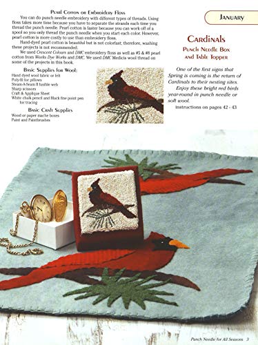 Punch Needle and Wool Embroidery for All Seasons (Design Originals)