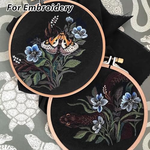 100% Black Cotton Fabric 3 Yards 59 Inches Wide Cotton Quilting Fabric by The Yard, Soft Embroidery Muslin Fabrics for Sewing Material Apparel Cloth(Black) - color: Black, size: 3 Yards
