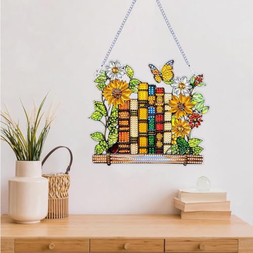 ARPADAMO Books Diamond Art Kits for Adults, Acrylic Hanging Suncatcher - color: DP05099