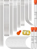 VONEEDL Heavy Duty Hand Sewing Needles Set - 52 Straight and Curved Hand Sewing Needles for Upholstery, Leather, Carpet, Canvas Repair and Sail Crafts - size: 52 Needles