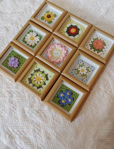 4x4 Small Shadow Box Picture Frame Display Case Tabletop Wall,3-Pack Beige - color: 3pcs beige