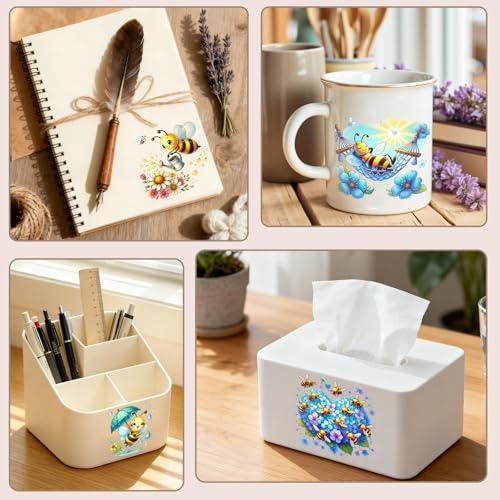 32 PCS Spring Bees UV DTF Cup Wrap Stickers - style: Spring Bees