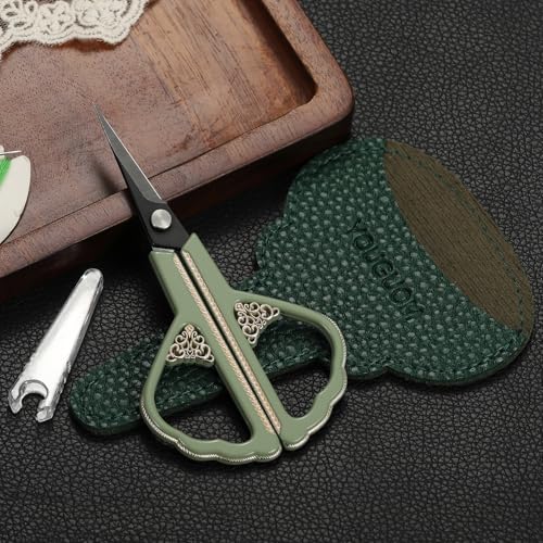 YOUGUOM Sewing Scissors, Small Sharp Embroidery Scissor - color: Light Green
