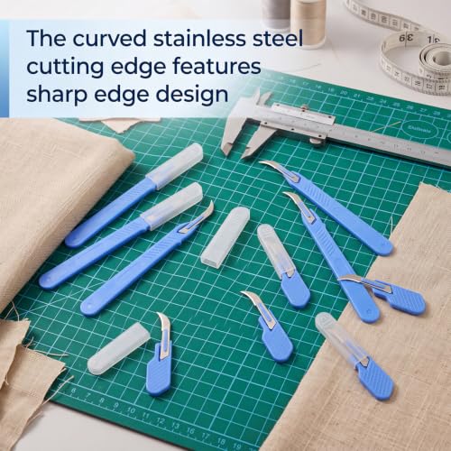 Mudder 10 Pcs Seam Rippers for with Protective Case Bulk, Two Size - style: Two Size