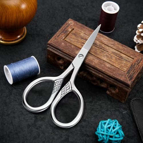 Stainless Steel Small Scissors with Textured Handle - All Purpose for Arts, Crafts, Sewing, Office & Kitchen, Sharp & Durable Cutting Tools - size: 1 Piece Small Scissors