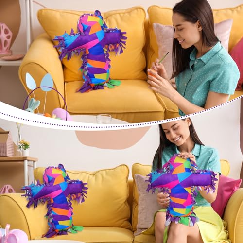 Weysat 6 Sets Religious Cross Tied Pillow Craft Kit 2026 VBS Crafts Christian DIY Pillow Gifts with PP Cotton Sunday School Decor VBS Favors Giveaways - style: Cross