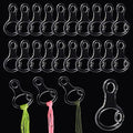 PH PandaHall 30pcs Embroidery Floss Organizer, Clear Acrylic Thread Drops Floss Cross Stitch Bobbins Gourd Shape Thread Bobbin for Cross Cotton Thread Craft DIY Sewing Storage Thread Holder 1.3x2inch - size: 3.35x5cm