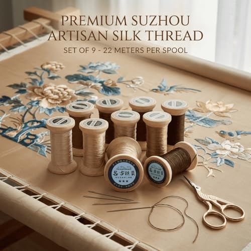 Natural 100% Mulberry Handmade Embroidery Silk Thread Silk Floss (60) - color: 60