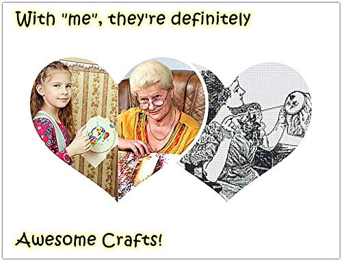 Embroidery Kit, Squirrel Lavender Flowers Garden Awesocrafts Full Range of Embroidery Starter Kits for Beginners Adults Kids DIY Handmade Easy Patterns (Lavender) - color: Lavender